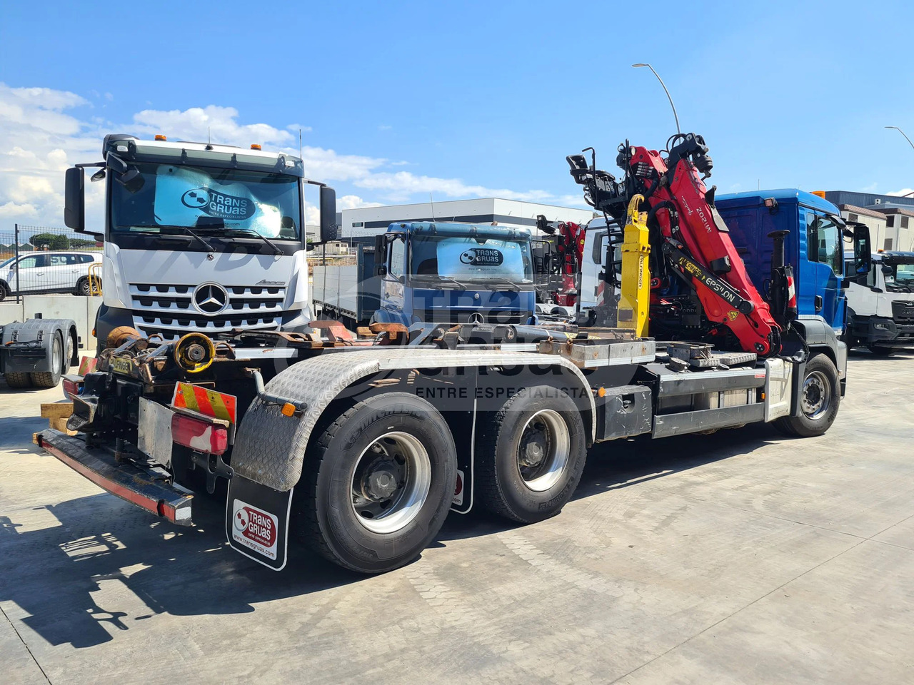 Camión MAN + Epsilon M120Z3 + Gancho Palfinger 20T - Abrollkipper, Autokran: das Bild 1 Camión MAN + Epsilon M120Z3 + Gancho Palfinger 20T - Abrollkipper, Autokran: das Bild 1