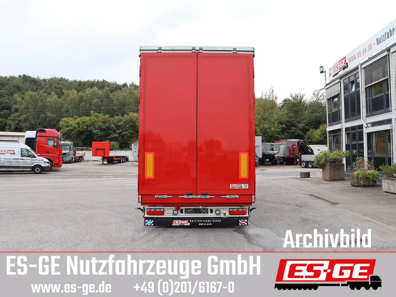 ES-GE 4-Achs-Satteltieflader mit Curtainsider-Aufbau - Tieflader Auflieger: das Bild 5 ES-GE 4-Achs-Satteltieflader mit Curtainsider-Aufbau - Tieflader Auflieger: das Bild 5
