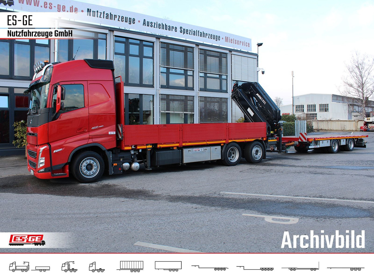 Volvo FH 460 6x2R NLA, MKG HLK 531HP a6 - Pritsche LKW, Autokran: das Bild 1 Volvo FH 460 6x2R NLA, MKG HLK 531HP a6 - Pritsche LKW, Autokran: das Bild 1