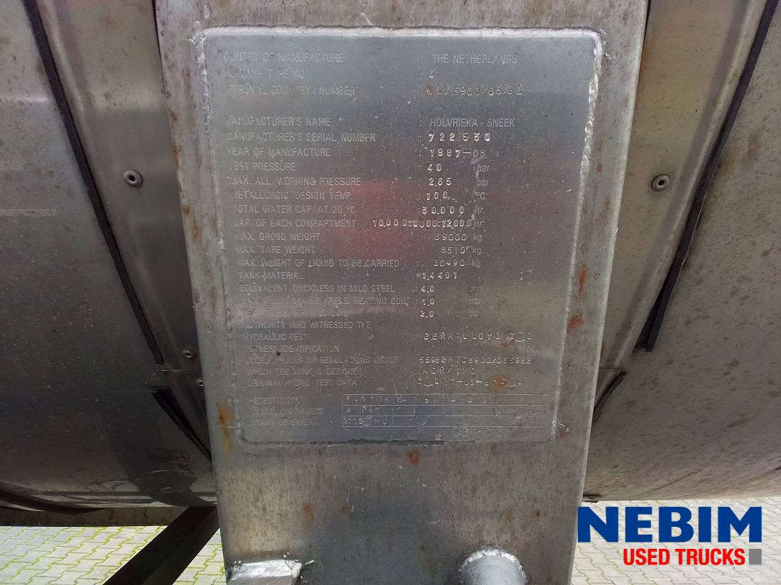 Tankauflieger Burg BPO-12-27Z - 3 comp. / 30.000Ltr.: das Bild 16