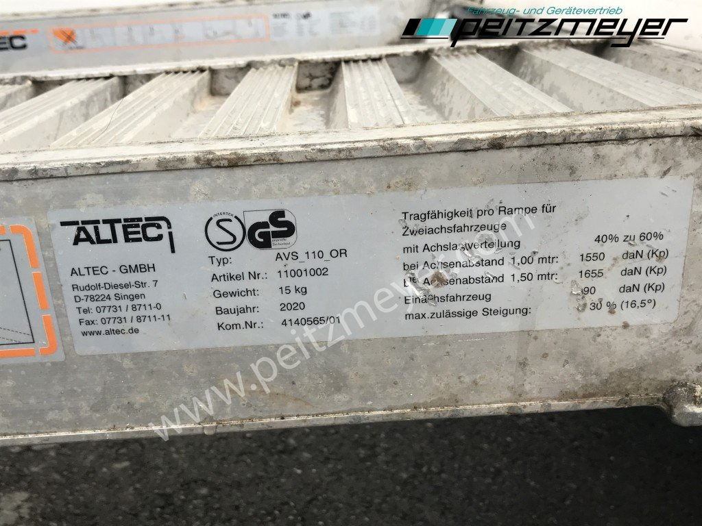 Baumaschinenanhänger KRUKENMEIER Tandemanhänger 3,5 t Tieflader m. Rampen, 100 km/h verzinkt: das Bild 12