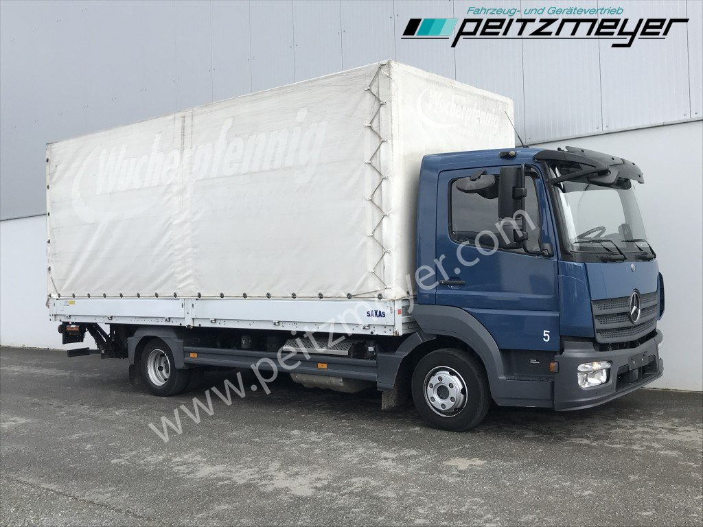 MERCEDES-BENZ Atego 818 L Pritsche+LBW, Klima, 2 x AHK - Plane LKW: das Bild 2 MERCEDES-BENZ Atego 818 L Pritsche+LBW, Klima, 2 x AHK - Plane LKW: das Bild 2