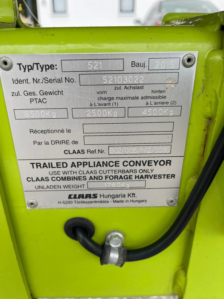 Schneidwerk CLAAS Schneidwerk V1050 inkl. Raps, Bj. 2008: das Bild 10 Schneidwerk CLAAS Schneidwerk V1050 inkl. Raps, Bj. 2008: das Bild 10