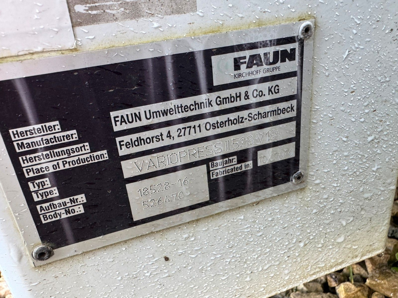 Faun Variopress II 528 V 19 Faun Variopress II 528 V 19 - Müllwagen: das Bild 2 Faun Variopress II 528 V 19 Faun Variopress II 528 V 19 - Müllwagen: das Bild 2