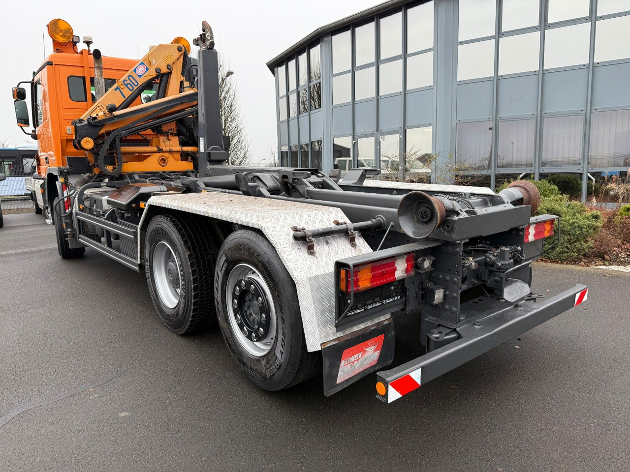 Mercedes-Benz Actros 2632 6x4/2 Meiller + HMF Kran - Abrollkipper, Autokran: das Bild 4 Mercedes-Benz Actros 2632 6x4/2 Meiller + HMF Kran - Abrollkipper, Autokran: das Bild 4