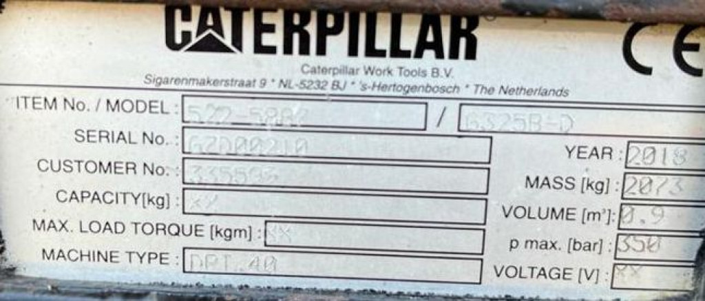CATERPILLAR CATERPILLAR Sortiergreifer Anbaugeräte/Baumaschinen 325 B/D Sortiergreifer 900Ltr. für Maschine 25-50to - Greifer für Baumaschine: das Bild 3 CATERPILLAR CATERPILLAR Sortiergreifer Anbaugeräte/Baumaschinen 325 B/D Sortiergreifer 900Ltr. für Maschine 25-50to - Greifer für Baumaschine: das Bild 3