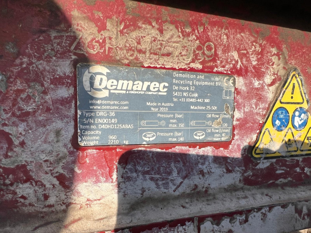 Demarec Demarec Sortiergreifer Anbaugeräte/Baumaschinen DRG 36 Sortiergreifer 960Ltr. für Maschine 25-50to - Greifer: das Bild 4 Demarec Demarec Sortiergreifer Anbaugeräte/Baumaschinen DRG 36 Sortiergreifer 960Ltr. für Maschine 25-50to - Greifer: das Bild 4