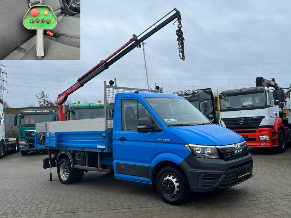 MAN MAN TG-E Pritsche Heckkran 6.120 Funk - Pritsche Transporter: das Bild 1 MAN MAN TG-E Pritsche Heckkran 6.120 Funk - Pritsche Transporter: das Bild 1
