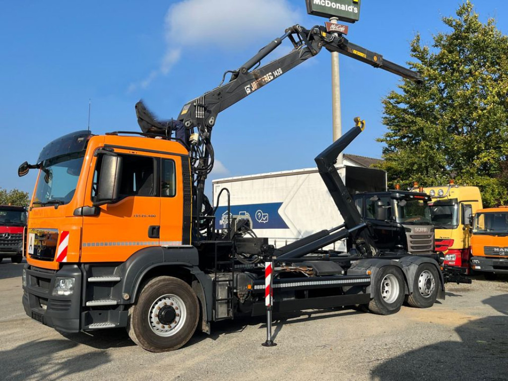MAN MAN TG-S Abrollkipper mit Kran 26.400 6x4H-2 BL Lift/Lenk - Abrollkipper, Autokran: das Bild 3 MAN MAN TG-S Abrollkipper mit Kran 26.400 6x4H-2 BL Lift/Lenk - Abrollkipper, Autokran: das Bild 3