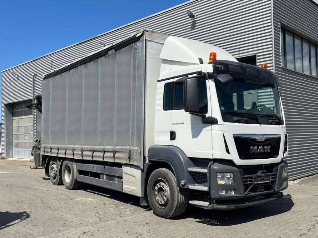 MAN TG-S 26.400 6x2-2 BL Pritsche Heckkran 5xhydr.Au - Pritsche LKW, Autokran: das Bild 2 MAN TG-S 26.400 6x2-2 BL Pritsche Heckkran 5xhydr.Au - Pritsche LKW, Autokran: das Bild 2