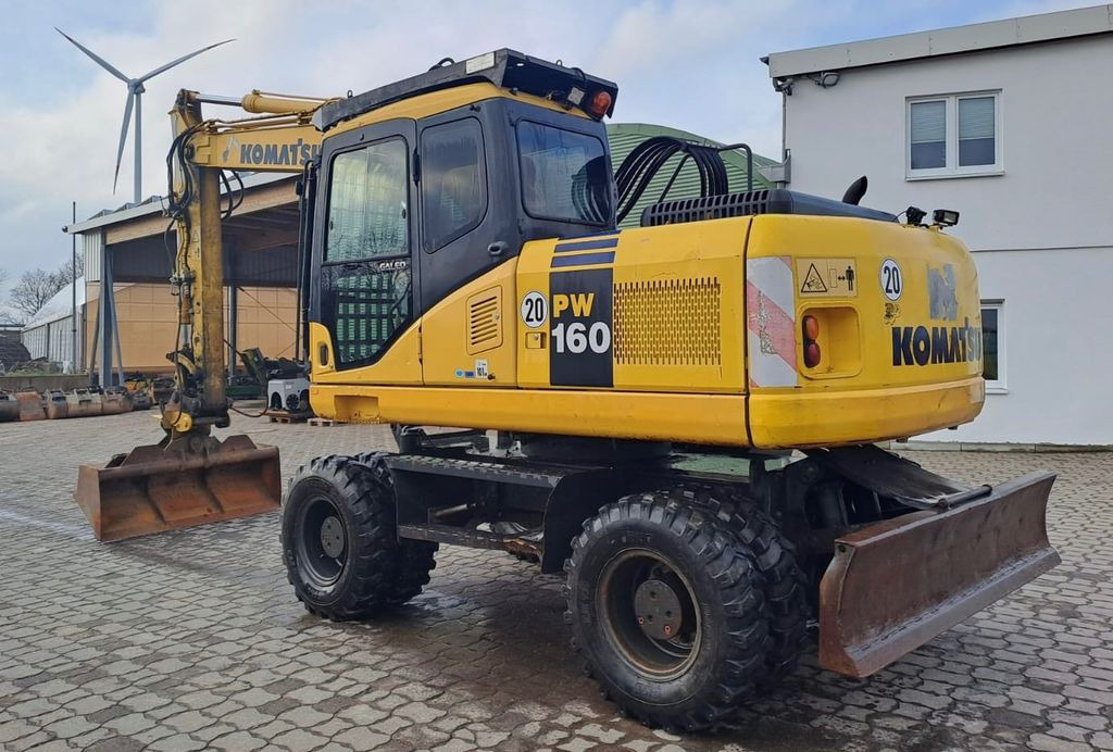 Komatsu PW 160-7, Bj 07, 7050 BH, hydr. VA, MS10, GLV - Mobilbagger: das Bild 3 Komatsu PW 160-7, Bj 07, 7050 BH, hydr. VA, MS10, GLV - Mobilbagger: das Bild 3