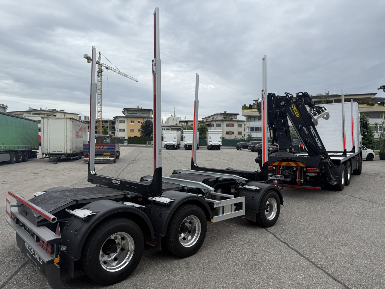 Holztransporter, Autokran Für die Beförderung von Holz neu kaufen DAF XF FAT XF 530: das Bild 12