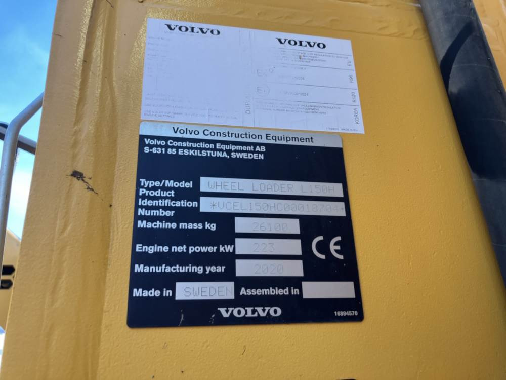 Radlader Volvo L150H: das Bild 12