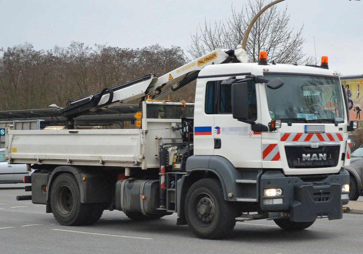 MAN TGS 18.480 4x4H Winter. Kipper Kran PALFINGER 12 - Kipper, Autokran: das Bild 1 MAN TGS 18.480 4x4H Winter. Kipper Kran PALFINGER 12 - Kipper, Autokran: das Bild 1