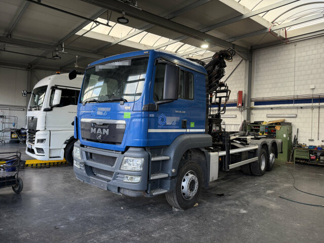 MAN TGS 26.320 6x2 Abrollkipper + Kran HIAB 166 E-5 - Abrollkipper, Autokran: das Bild 1 MAN TGS 26.320 6x2 Abrollkipper + Kran HIAB 166 E-5 - Abrollkipper, Autokran: das Bild 1