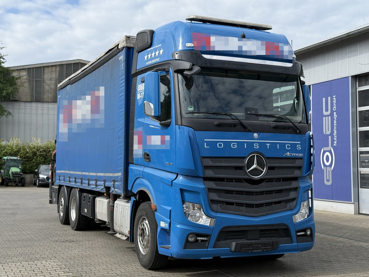 Mercedes-Benz Actros 6x2 Pritsche Kran Palfinger PK34002 + JIB - Plane LKW, Autokran: das Bild 1 Mercedes-Benz Actros 6x2 Pritsche Kran Palfinger PK34002 + JIB - Plane LKW, Autokran: das Bild 1
