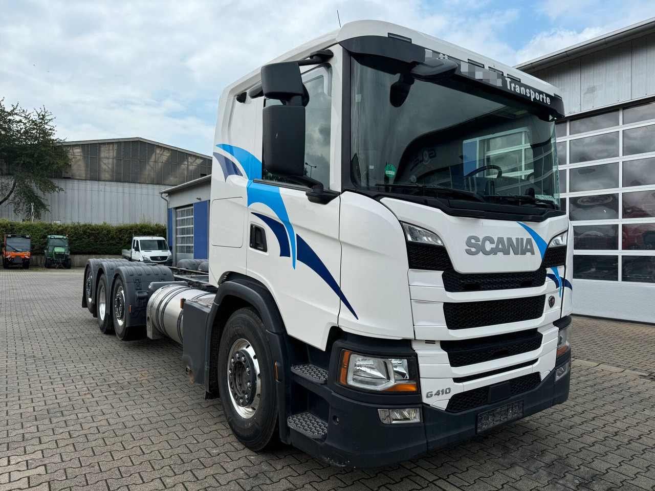 Scania G 410 B8x2*6 NB LNG Fahrgestell Nebenantrieb - Fahrgestell LKW, Autokran: das Bild 1 Scania G 410 B8x2*6 NB LNG Fahrgestell Nebenantrieb - Fahrgestell LKW, Autokran: das Bild 1