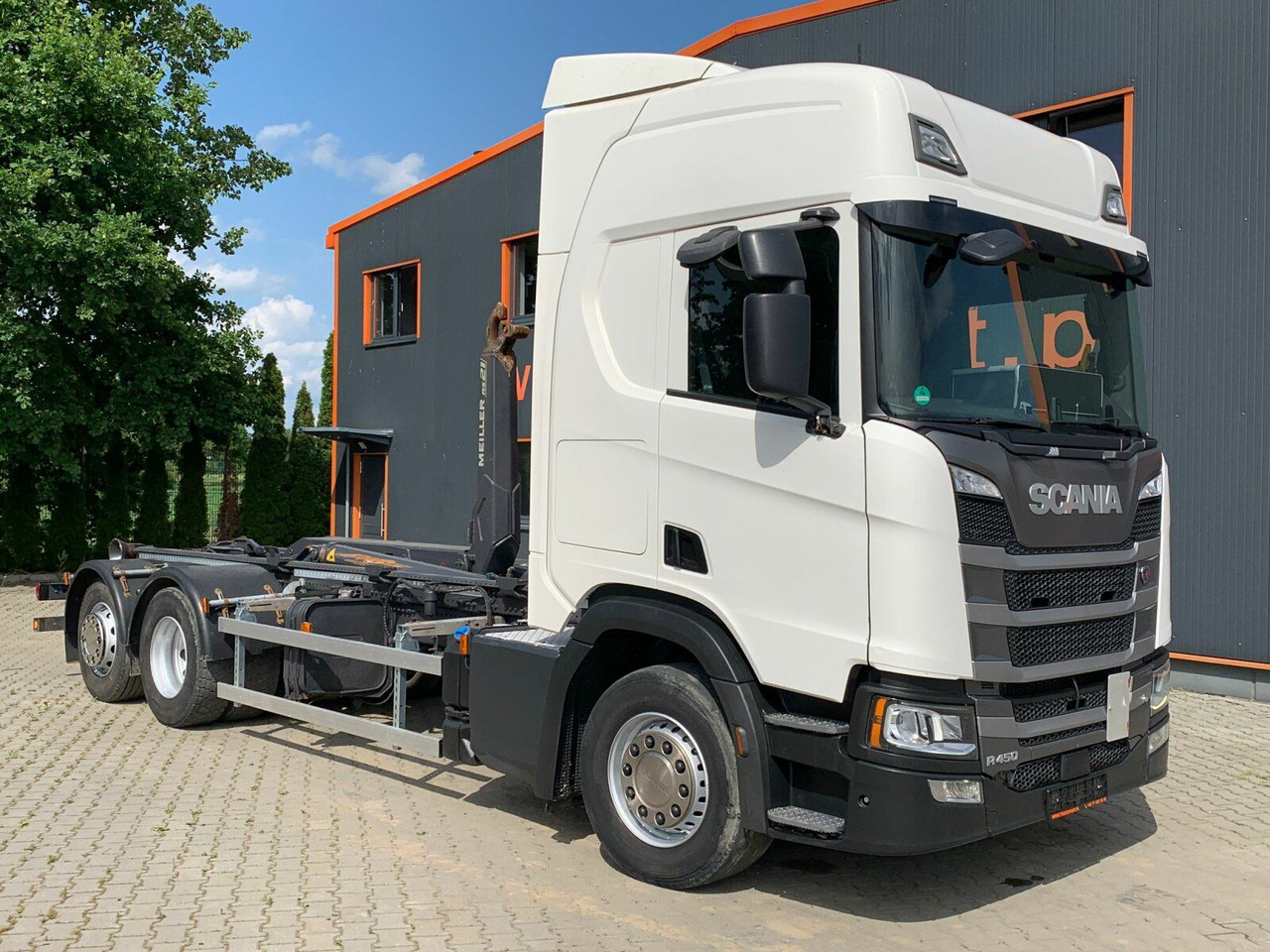 Scania R450 6x2 Abrollkipper MEILLER*Lenkachse Retarder - Abrollkipper: das Bild 1 Scania R450 6x2 Abrollkipper MEILLER*Lenkachse Retarder - Abrollkipper: das Bild 1
