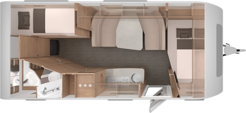 Knaus Südwind 580 QS 60 YEARS Kühlschrank 177l - Wohnwagen: das Bild 2 Knaus Südwind 580 QS 60 YEARS Kühlschrank 177l - Wohnwagen: das Bild 2
