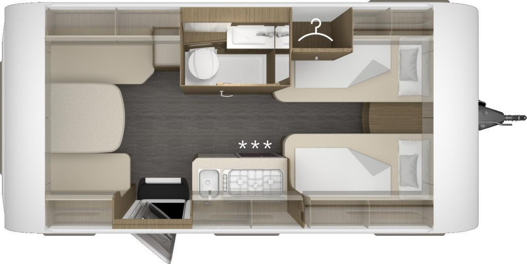 Tabbert Cazadora 460 E 2,3 Auflastung 1800 kg - Wohnwagen: das Bild 2 Tabbert Cazadora 460 E 2,3 Auflastung 1800 kg - Wohnwagen: das Bild 2