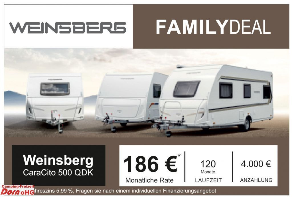 Weinsberg CaraCito 500 QDK Alle Fenster - Wohnwagen: das Bild 2 Weinsberg CaraCito 500 QDK Alle Fenster - Wohnwagen: das Bild 2