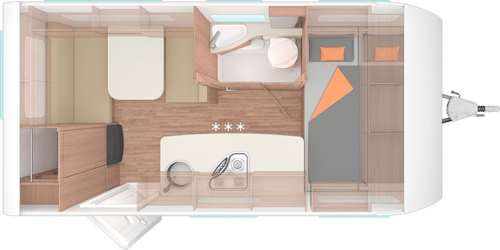 Weinsberg CaraOne 420 QD Auflastung 1350 kg - Wohnwagen: das Bild 2 Weinsberg CaraOne 420 QD Auflastung 1350 kg - Wohnwagen: das Bild 2