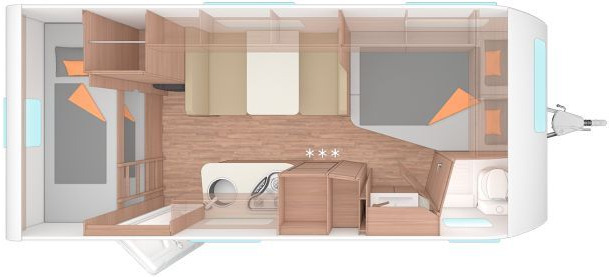 Weinsberg CaraOne 500 FDK Auflastung 1700 kg - Wohnwagen: das Bild 2 Weinsberg CaraOne 500 FDK Auflastung 1700 kg - Wohnwagen: das Bild 2