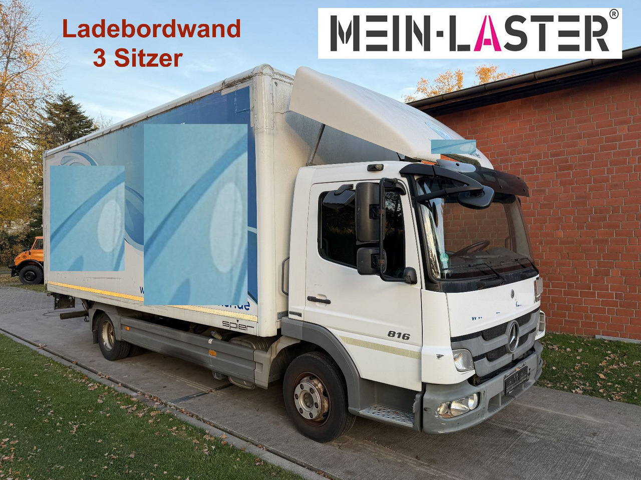 Mercedes-Benz Atego 816 LBW Klima 3 Sitzer - Koffer Transporter: das Bild 1 Mercedes-Benz Atego 816 LBW Klima 3 Sitzer - Koffer Transporter: das Bild 1