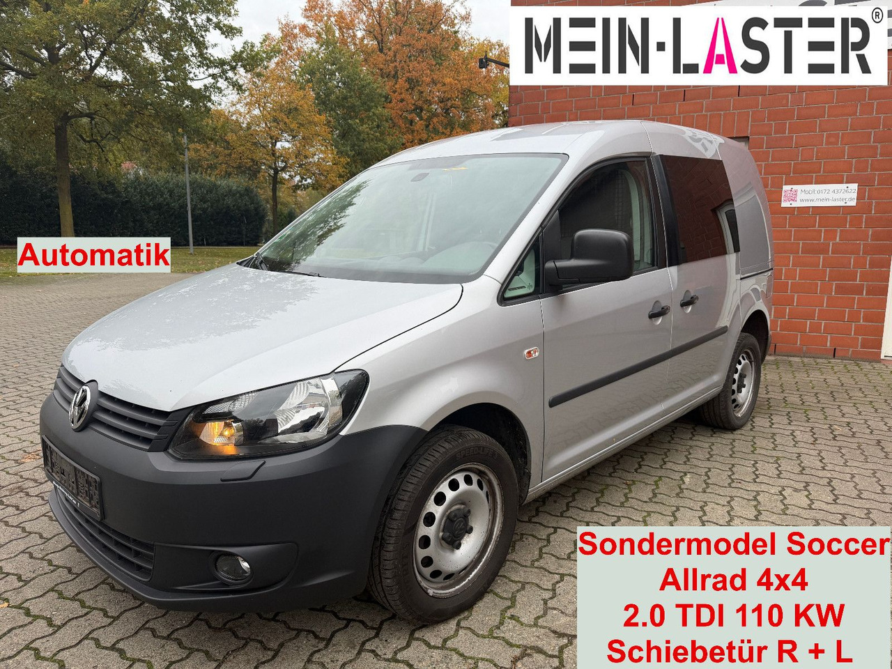 Volkswagen Caddy 2.0 TDI Kasten Soccer 4Motion Automatik - Kleintransporter: das Bild 1 Volkswagen Caddy 2.0 TDI Kasten Soccer 4Motion Automatik - Kleintransporter: das Bild 1