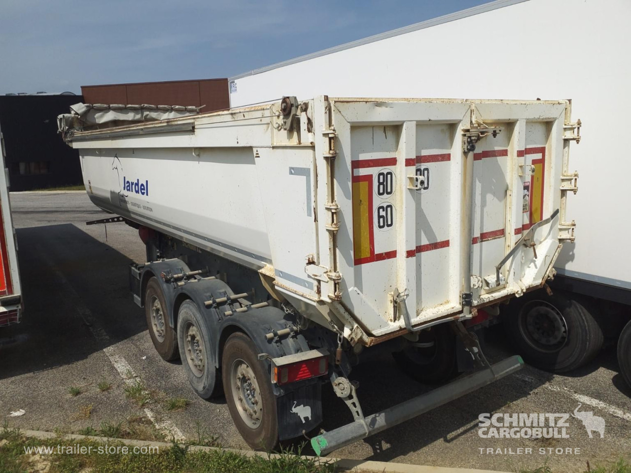 SCHMITZ Tipper Steel half pipe body 26m³ - Kipper Auflieger: das Bild 2 SCHMITZ Tipper Steel half pipe body 26m³ - Kipper Auflieger: das Bild 2