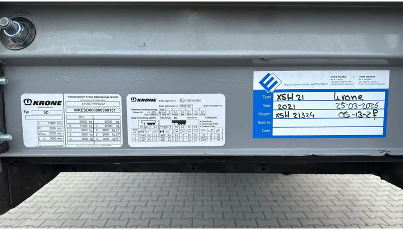 Krone 2021 mega P400 hupac flat - Koffer Auflieger: das Bild 1 Krone 2021 mega P400 hupac flat - Koffer Auflieger: das Bild 1