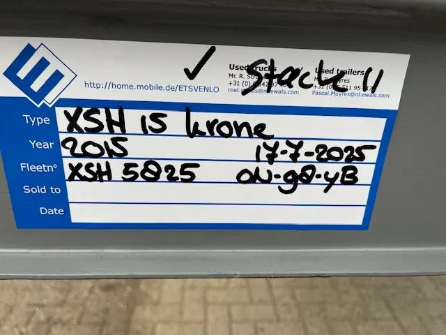 Krone last available 2015 XL P400 mega huckepack curtain sided trailer stack - Koffer Auflieger: das Bild 2 Krone last available 2015 XL P400 mega huckepack curtain sided trailer stack - Koffer Auflieger: das Bild 2