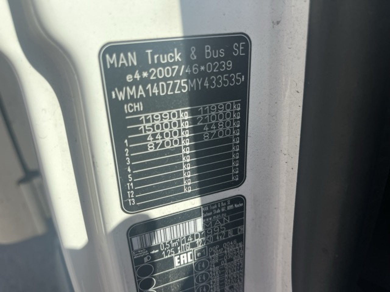 MAN TGL 12.250 4x2 BL Euro6 Klima AHK Luftfeder - Koffer Transporter: das Bild 2 MAN TGL 12.250 4x2 BL Euro6 Klima AHK Luftfeder - Koffer Transporter: das Bild 2