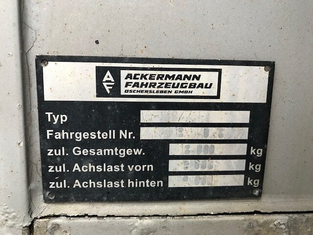 Ackermann VA-F 18/7.4E VA-F 18/7.4E Kühlanhänger, Thermo-King, LBW - Kühlkoffer Anhänger: das Bild 5 Ackermann VA-F 18/7.4E VA-F 18/7.4E Kühlanhänger, Thermo-King, LBW - Kühlkoffer Anhänger: das Bild 5