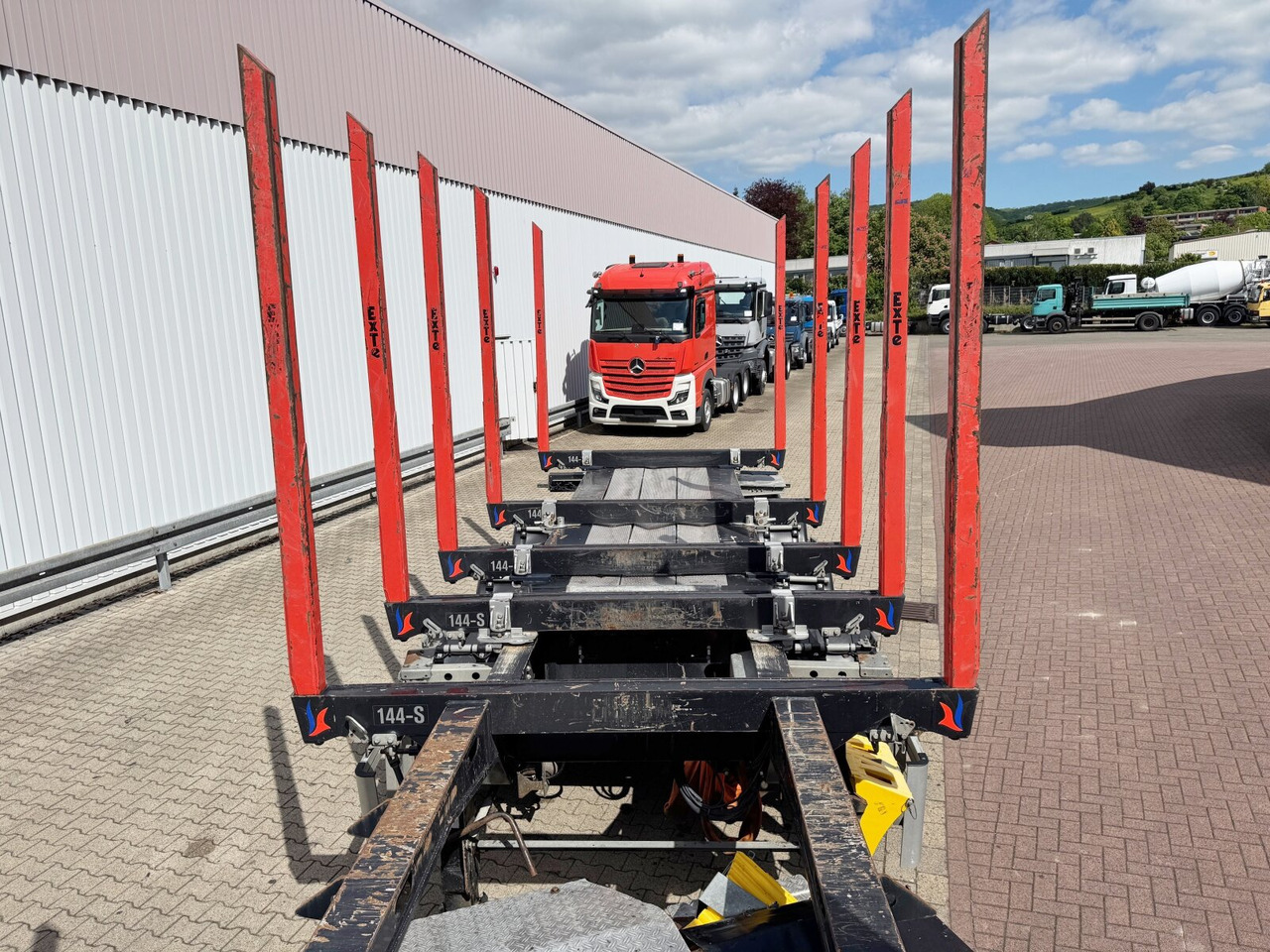 Holzauflieger Doll LOGO H3L-14XL LOGO H3L-14XL, Liftachse, Nachlauflenkachse, teleskopierbar 9,4m-12,9: das Bild 14