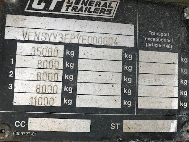 General Trailer SYY3FP SYY3FP Plattformauflieger, Liftachse - Pritschenauflieger/ Plattformauflieger: das Bild 3 General Trailer SYY3FP SYY3FP Plattformauflieger, Liftachse - Pritschenauflieger/ Plattformauflieger: das Bild 3