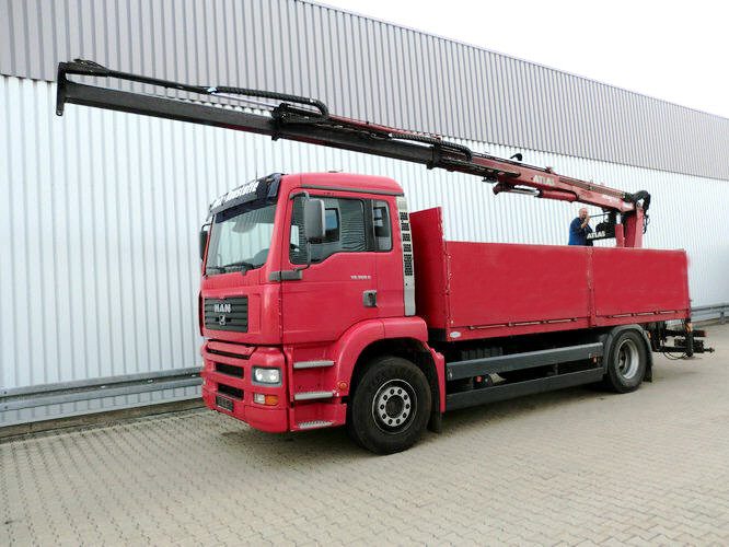 MAN TGA 18.360 4x2 TGA 18.360 4x2, Baustoff, Kran ATLAS 125.1 - Autokran, Pritsche LKW: das Bild 1 MAN TGA 18.360 4x2 TGA 18.360 4x2, Baustoff, Kran ATLAS 125.1 - Autokran, Pritsche LKW: das Bild 1