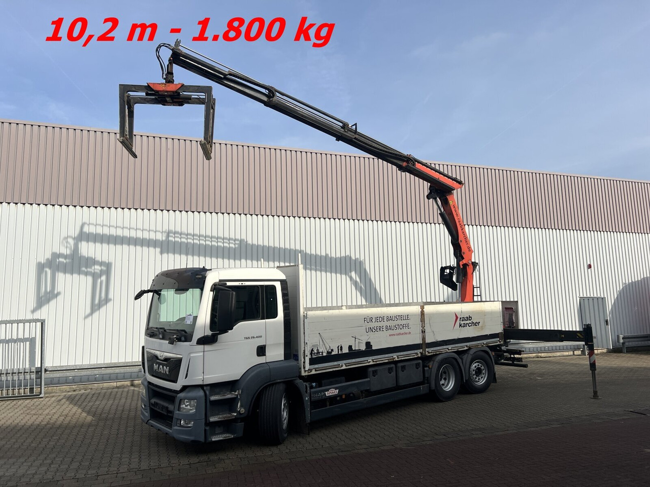 MAN TGS 26.400 6x2-4 LL TGS 26.400 6x2-4 LL, Navi, Lenk-/Liftachse, Heckkran Palfinger PK20001-K B, Funk - Autokran, Pritsche LKW: das Bild 1 MAN TGS 26.400 6x2-4 LL TGS 26.400 6x2-4 LL, Navi, Lenk-/Liftachse, Heckkran Palfinger PK20001-K B, Funk - Autokran, Pritsche LKW: das Bild 1