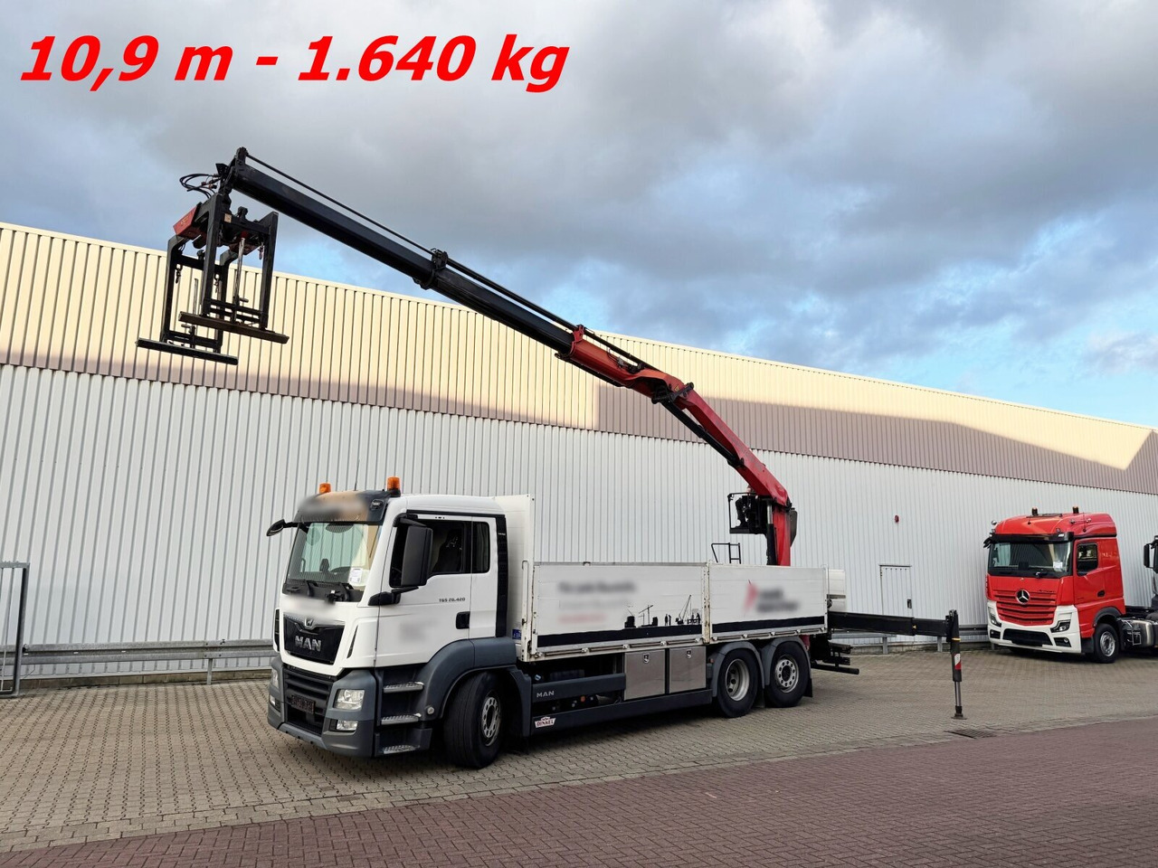 MAN TGS 26.420 6x2-4 LL TGS 26.420 6x2-4 LL, Navi, Lenk-/Liftachse, Heckkran Palfinger PK20.501L TEC - Autokran, Pritsche LKW: das Bild 1 MAN TGS 26.420 6x2-4 LL TGS 26.420 6x2-4 LL, Navi, Lenk-/Liftachse, Heckkran Palfinger PK20.501L TEC - Autokran, Pritsche LKW: das Bild 1