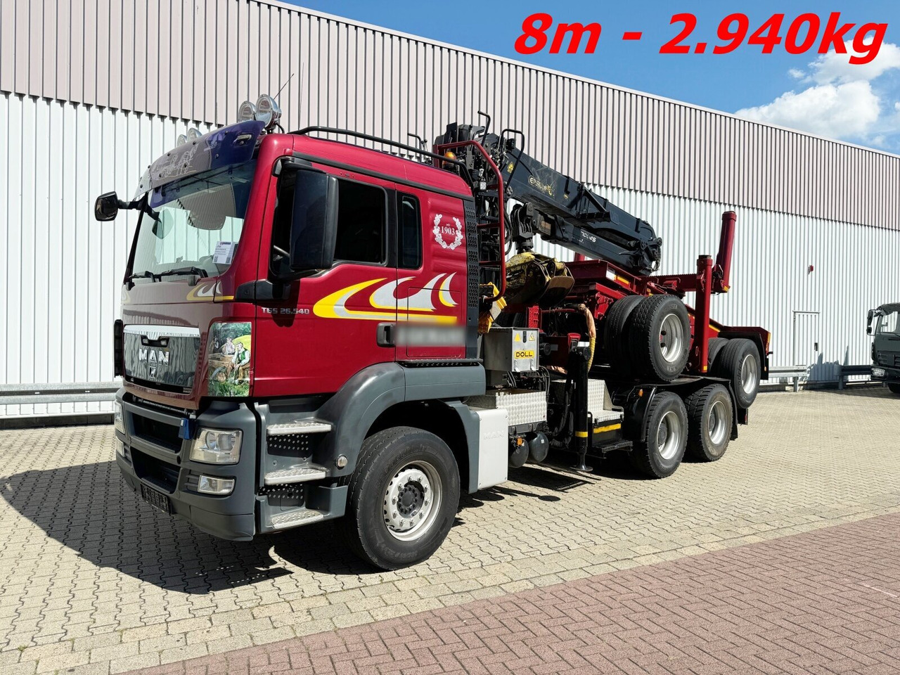 MAN TGS 26.540 6X4 BL TGS 26.540 6X4 BL, Intarder, Kran Epsilon S260L82, Langholz - Holztransporter, Autokran: das Bild 1 MAN TGS 26.540 6X4 BL TGS 26.540 6X4 BL, Intarder, Kran Epsilon S260L82, Langholz - Holztransporter, Autokran: das Bild 1