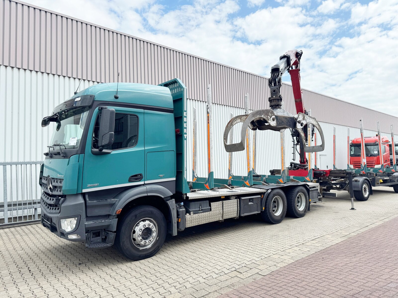 Mercedes-Benz Arocs 2651 L 6x4 Arocs 2651 L 6x4, Retarder, StreamSpace, Heckkran Epsilon M120L80 - Holztransporter, Autokran: das Bild 1 Mercedes-Benz Arocs 2651 L 6x4 Arocs 2651 L 6x4, Retarder, StreamSpace, Heckkran Epsilon M120L80 - Holztransporter, Autokran: das Bild 1