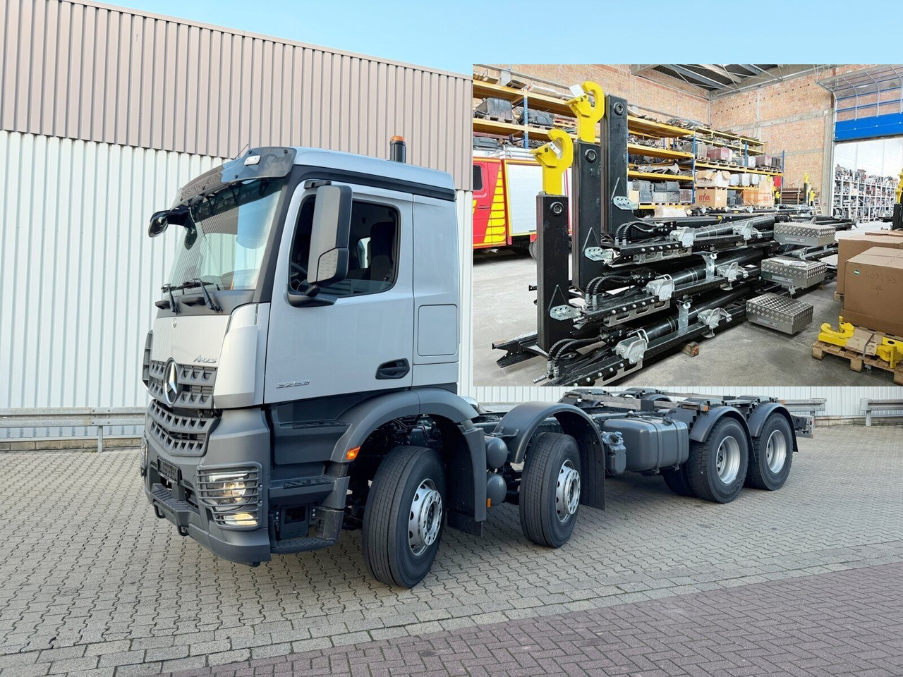 Mercedes-Benz Arocs 3253 L 8x4/4 Arocs 3253 L 8x4/4, MultimediaCockpit, Navi, Motorabtrieb - Abrollkipper: das Bild 1 Mercedes-Benz Arocs 3253 L 8x4/4 Arocs 3253 L 8x4/4, MultimediaCockpit, Navi, Motorabtrieb - Abrollkipper: das Bild 1