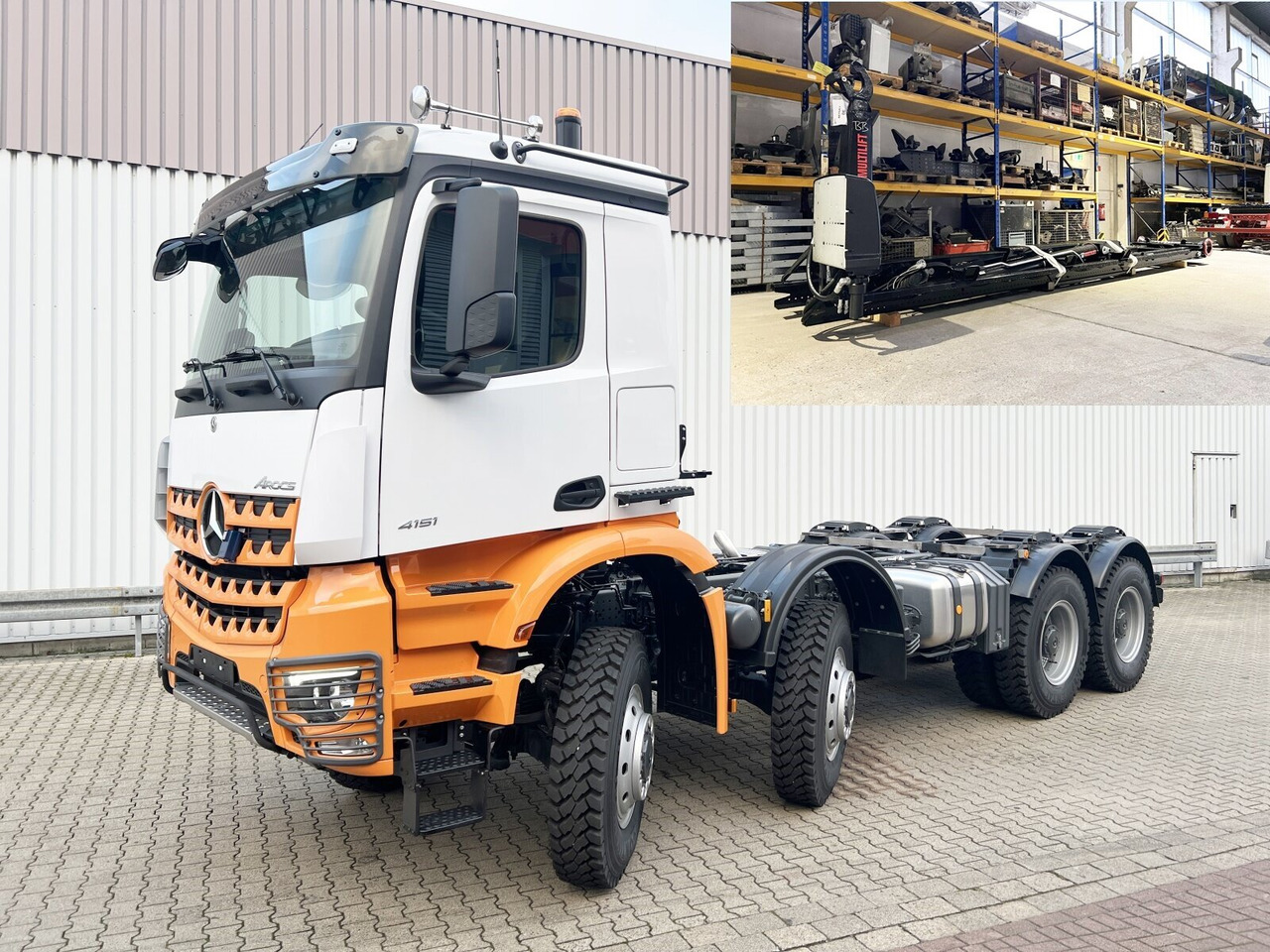 Mercedes-Benz Arocs 4151 AK 8x8/4 Arocs 4151 AK 8x8/4, Grounder - Abrollkipper: das Bild 1 Mercedes-Benz Arocs 4151 AK 8x8/4 Arocs 4151 AK 8x8/4, Grounder - Abrollkipper: das Bild 1