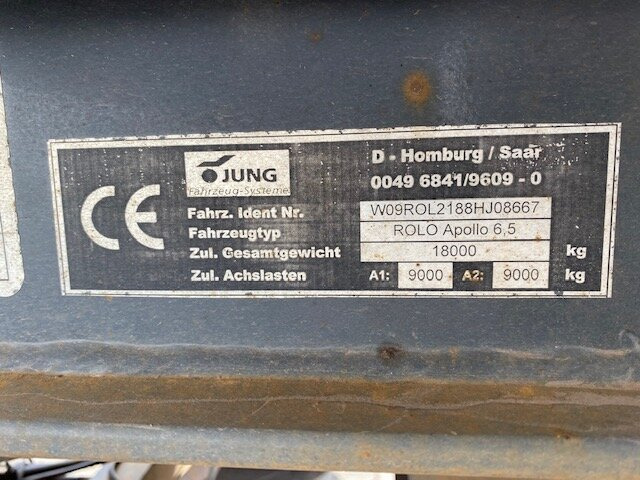Rolo Apollo 6,5 Rolo Apollo 6,5 Schlittenabroller - Abrollanhänger/ Absetzanhänger: das Bild 5 Rolo Apollo 6,5 Rolo Apollo 6,5 Schlittenabroller - Abrollanhänger/ Absetzanhänger: das Bild 5