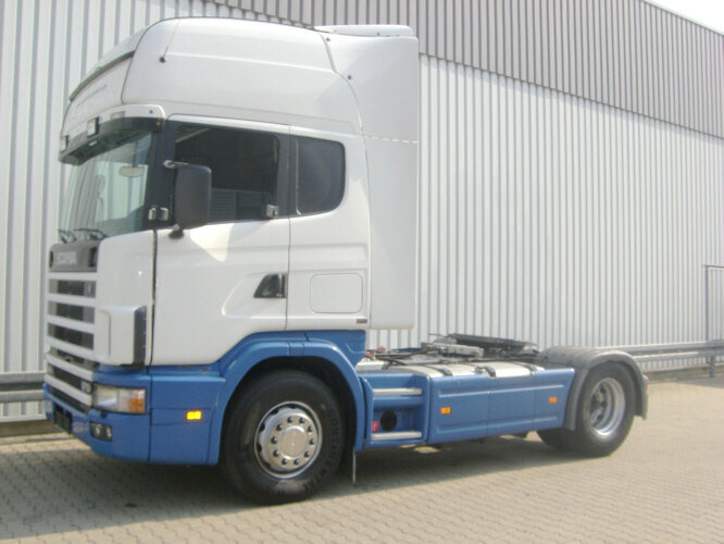 Scania 124 R 470 4x2 124R470 4x2, Kipphydraulik, 6 Zylinder - Sattelzugmaschine: das Bild 1 Scania 124 R 470 4x2 124R470 4x2, Kipphydraulik, 6 Zylinder - Sattelzugmaschine: das Bild 1