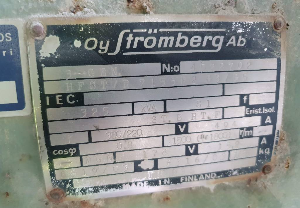 Stromgenerator Dorman ABB Stromberg 325 kVa: das Bild 10