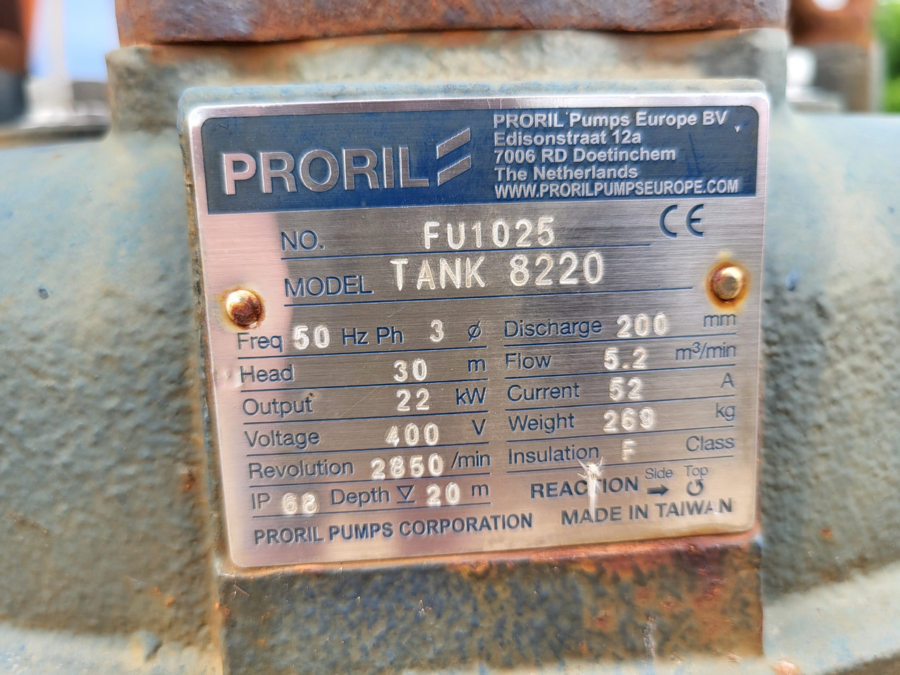 Proril Tank 8220 - Wasserpumpe: das Bild 4 Proril Tank 8220 - Wasserpumpe: das Bild 4