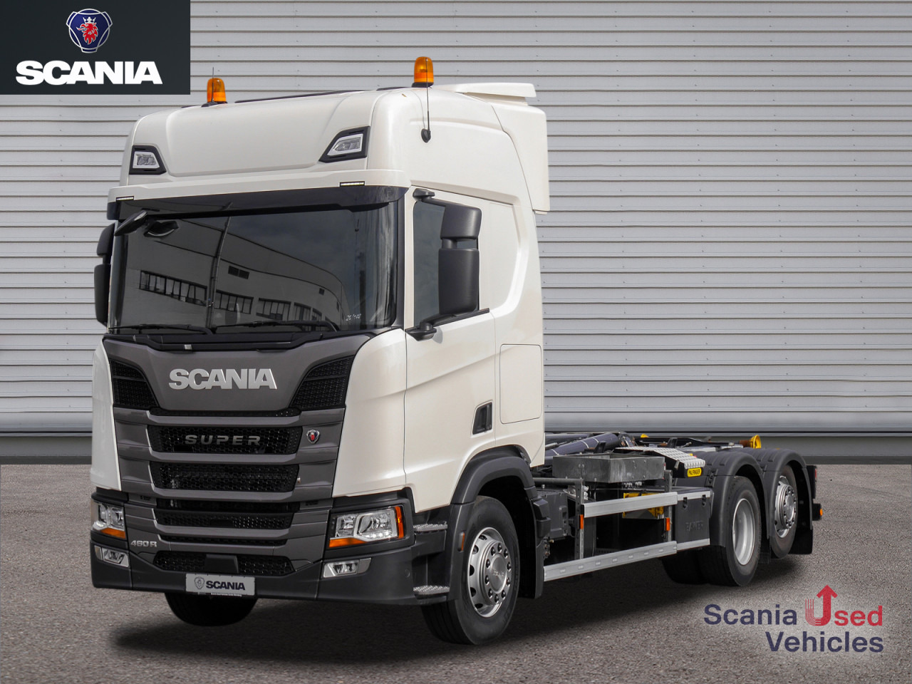 SCANIA R 460 B6x2*4NA - SUPER - PALFINGER PH T 20 - Abrollkipper: das Bild 1 SCANIA R 460 B6x2*4NA - SUPER - PALFINGER PH T 20 - Abrollkipper: das Bild 1