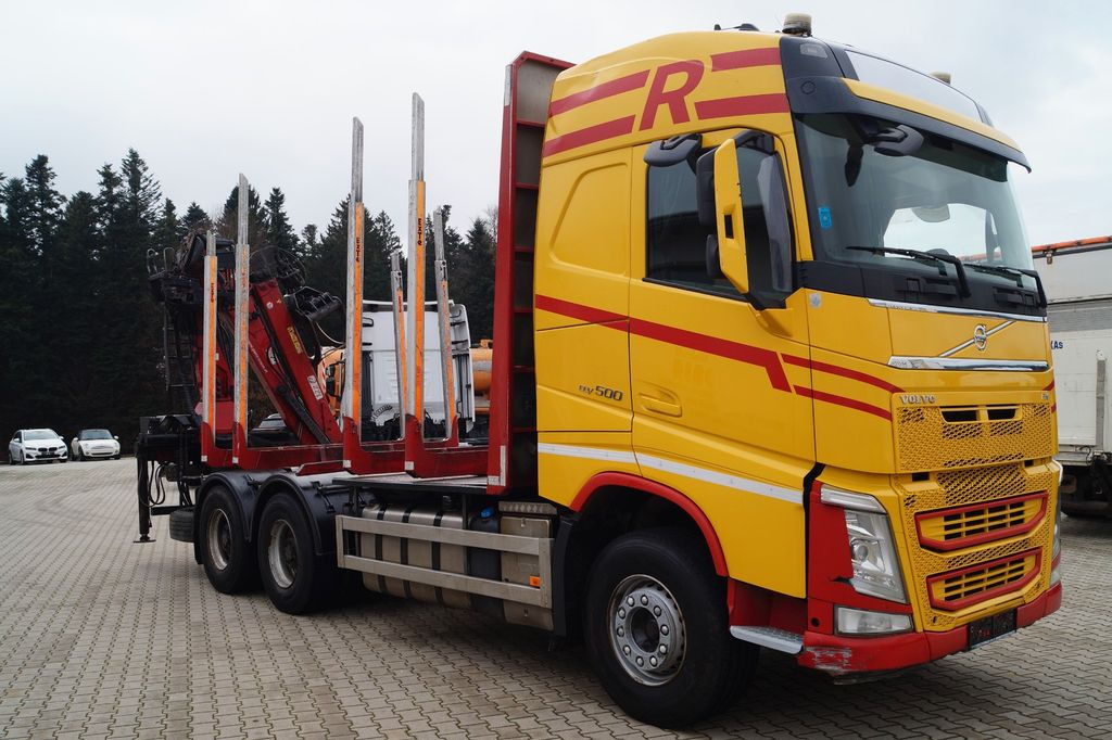 Volvo FH 500 Holztrans. mit Penz 12Z9 Holzkran - Holztransporter, Autokran: das Bild 2 Volvo FH 500 Holztrans. mit Penz 12Z9 Holzkran - Holztransporter, Autokran: das Bild 2