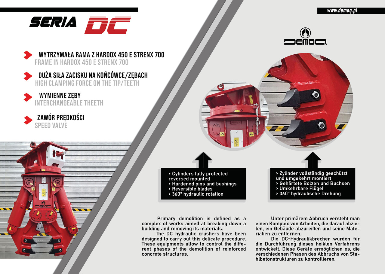 DEMOQ DC10 Hydraulic Demolition Crusher 1040 KG - Abbruchschere für Bagger: das Bild 3 DEMOQ DC10 Hydraulic Demolition Crusher 1040 KG - Abbruchschere für Bagger: das Bild 3